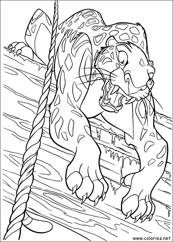 Coloriage de Tarzan à imprimer