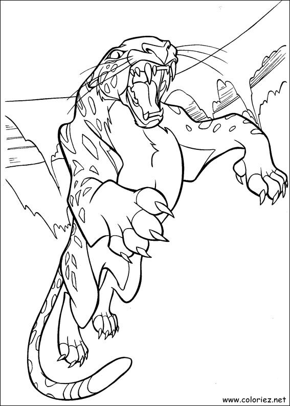 Coloriage de Tarzan à imprimer