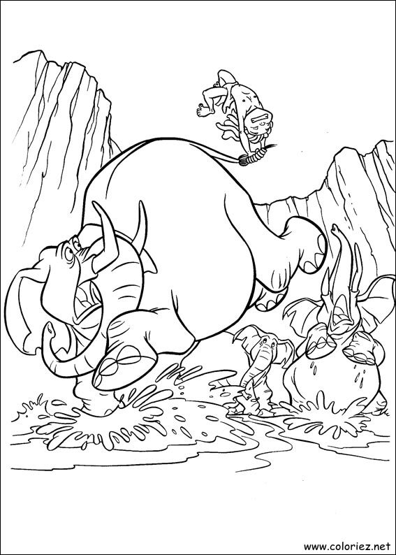 Coloriage de Tarzan à imprimer