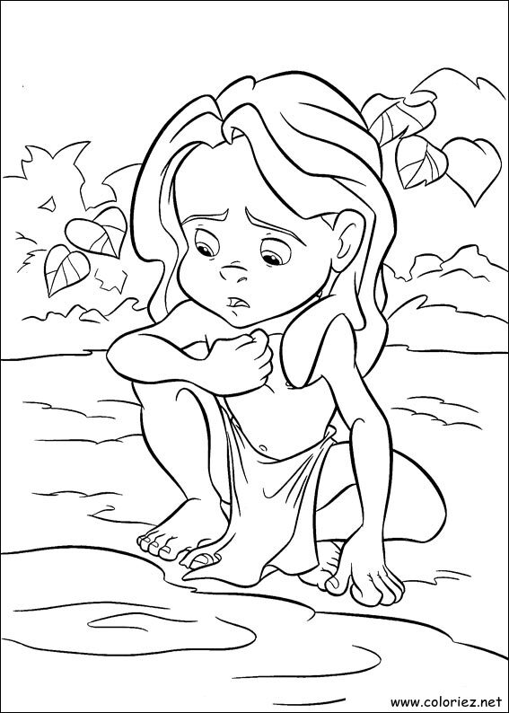 Coloriage de Tarzan à imprimer
