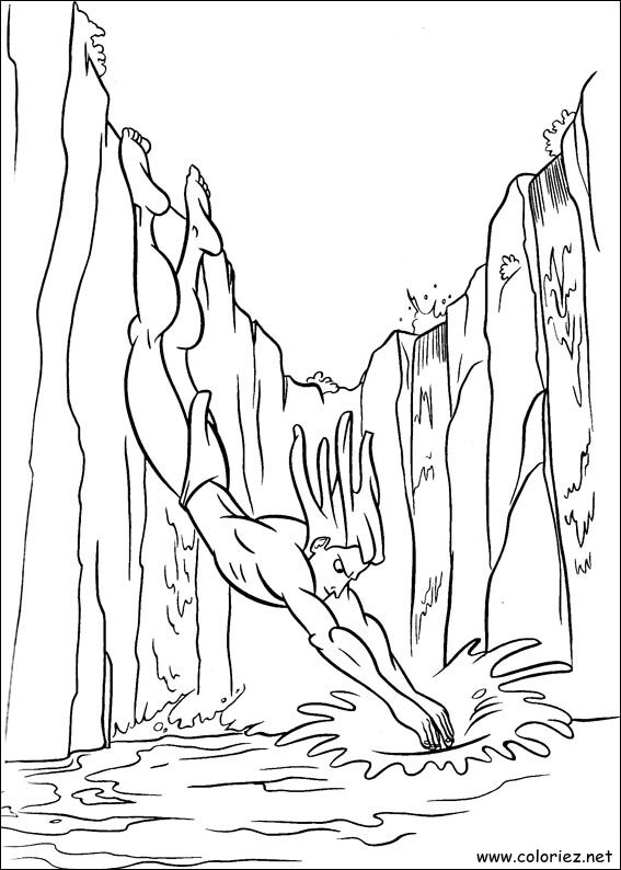 Coloriage de Tarzan à imprimer