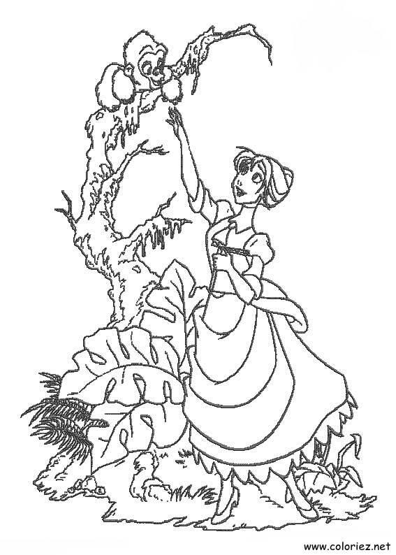 Coloriage de Tarzan à imprimer