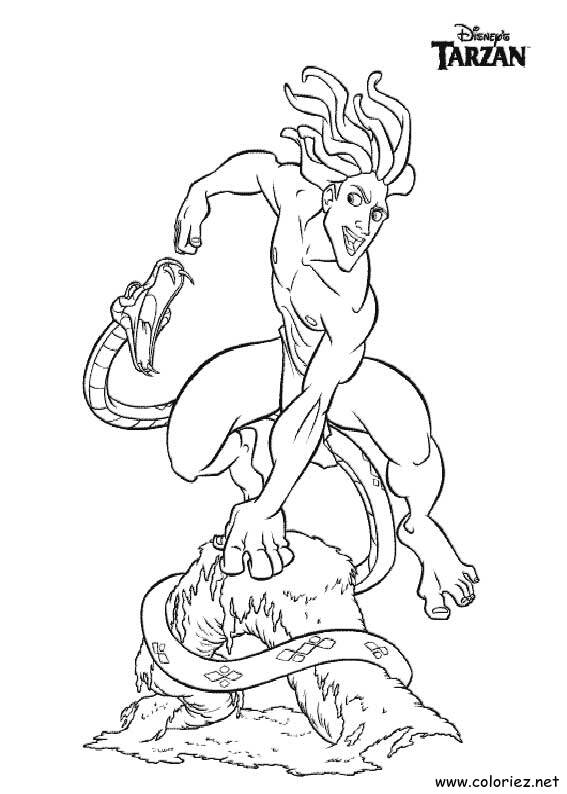 Coloriage de Tarzan à imprimer