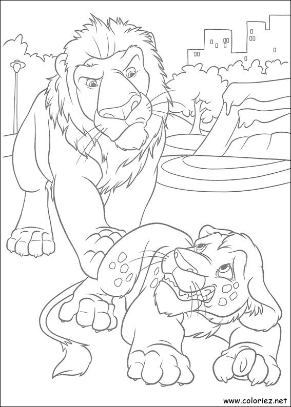 Coloriage de The Wild à imprimer