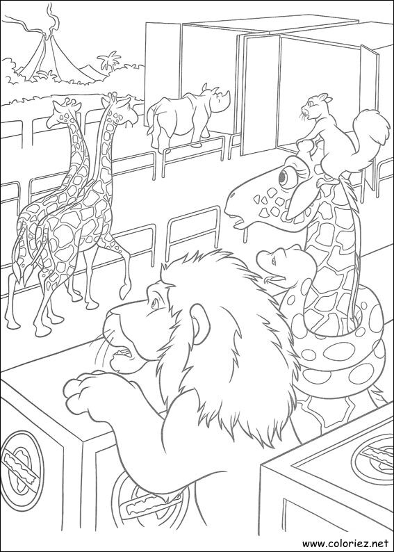 Coloriage de The Wild à imprimer