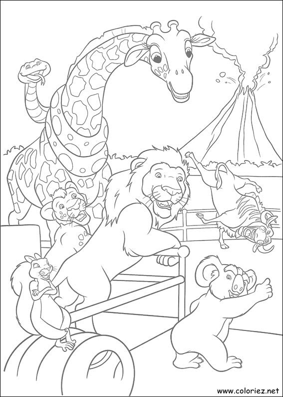 Coloriage de The Wild à imprimer