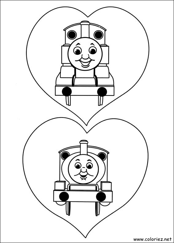 Coloriage de Thomas et ses amis à imprimer