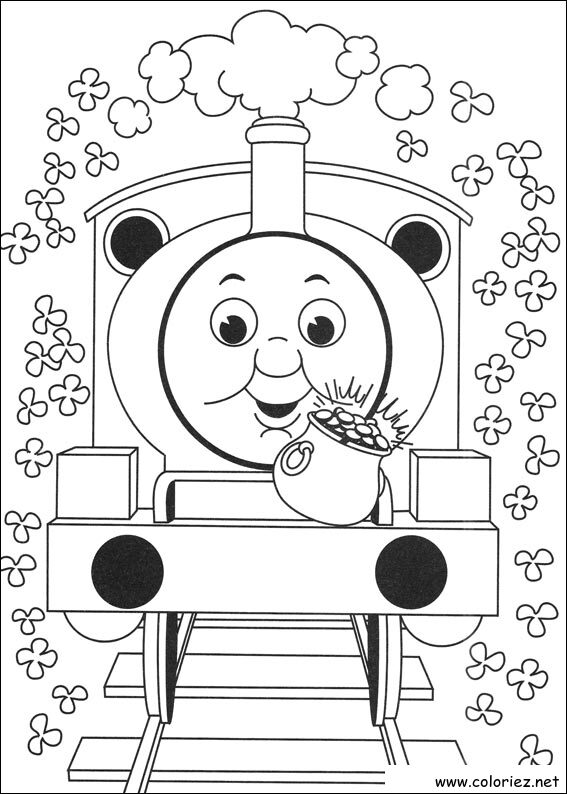 Coloriage de Thomas et ses amis à imprimer