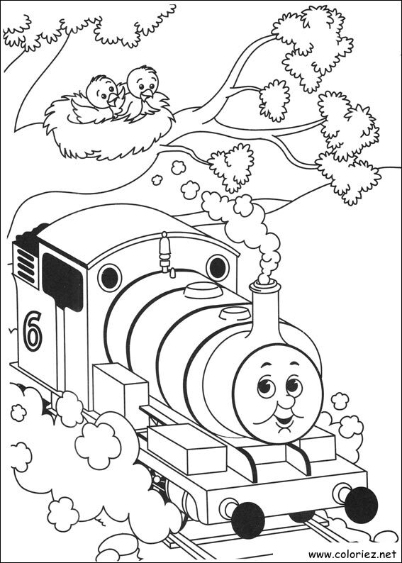 Coloriage de Thomas et ses amis à imprimer