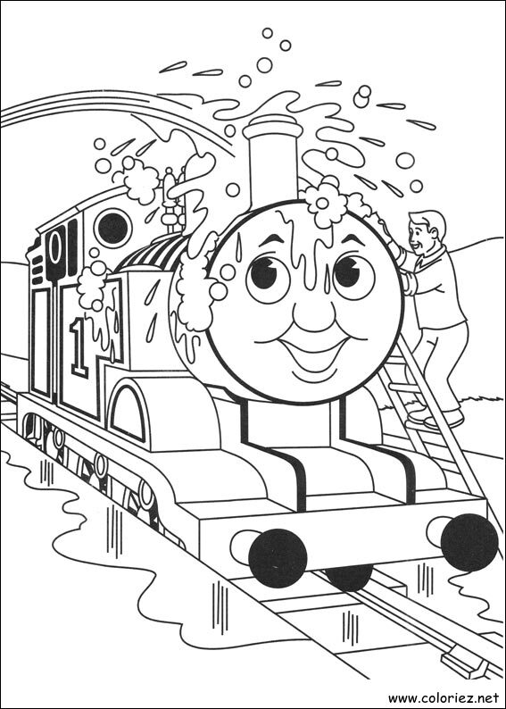 Coloriage de Thomas et ses amis à imprimer