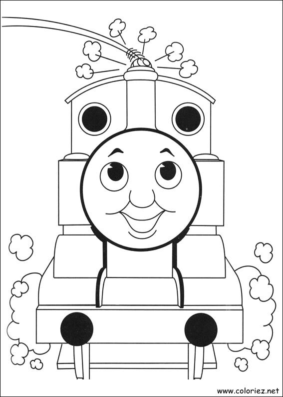 Coloriage de Thomas et ses amis à imprimer