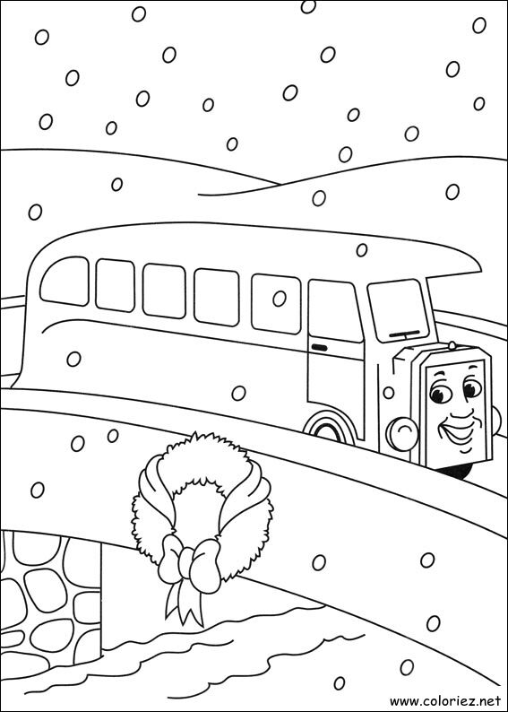 Coloriage de Thomas et ses amis à imprimer