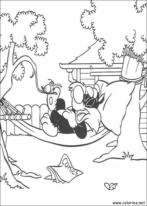 Coloriage de Titi et Grosminet à imprimer