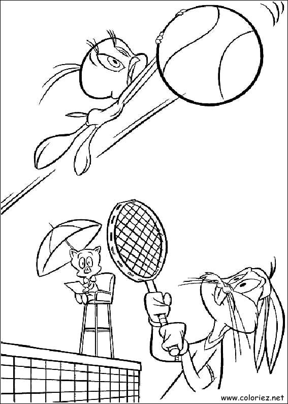 Coloriage de Titi et Grosminet à imprimer