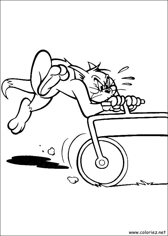 Coloriage de Tom et Jerry à imprimer