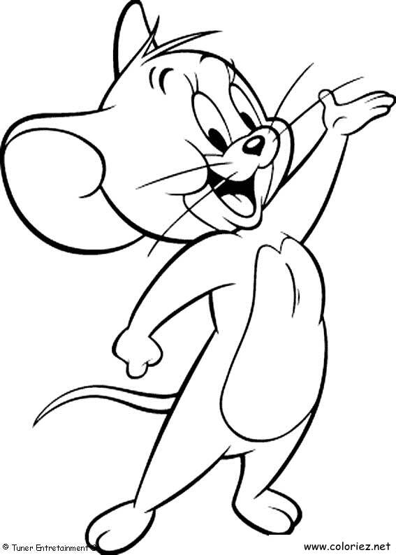 Coloriage de Tom et Jerry à imprimer