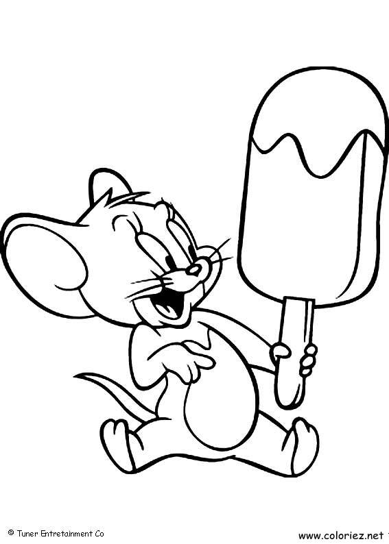 Coloriage de Tom et Jerry à imprimer