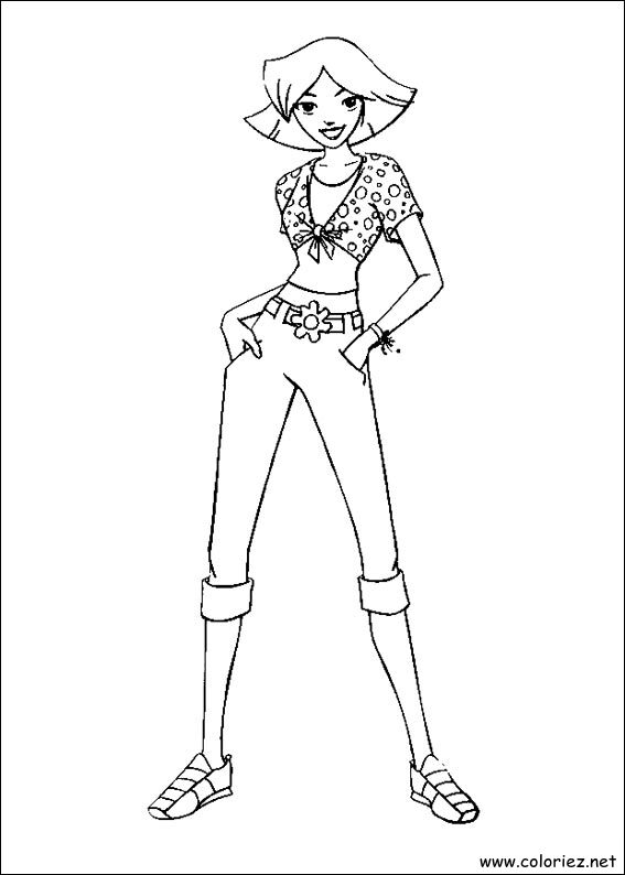 Coloriage de Totally Spies à imprimer