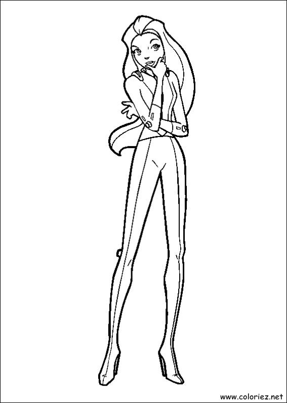 Coloriage de Totally Spies à imprimer