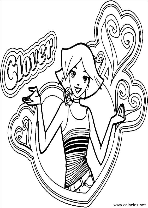 Coloriage de Totally Spies à imprimer
