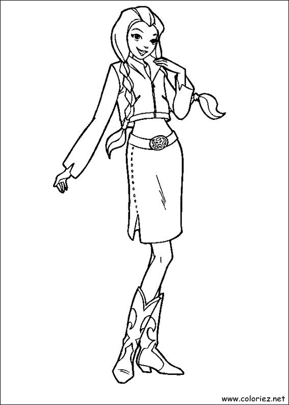 Coloriage de Totally Spies à imprimer