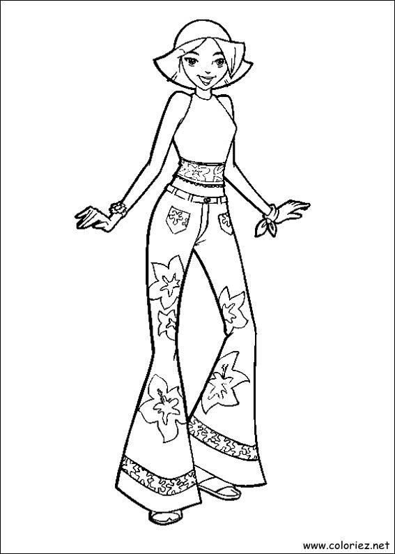 Coloriage de Totally Spies à imprimer