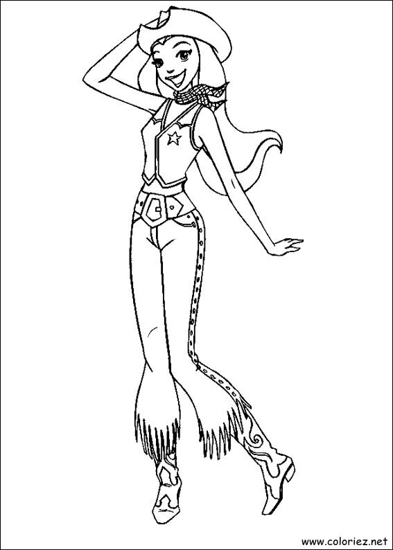 Coloriage de Totally Spies à imprimer