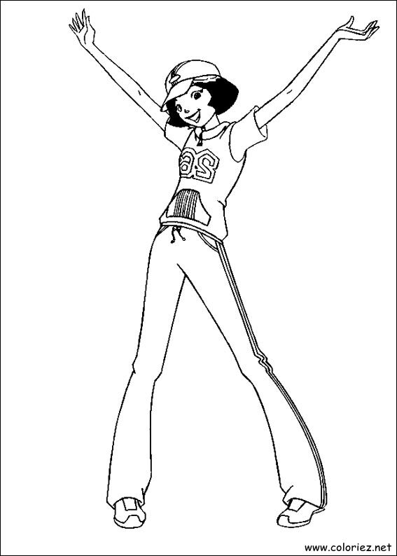 Coloriage de Totally Spies à imprimer