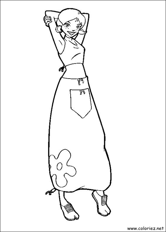 Coloriage de Totally Spies à imprimer