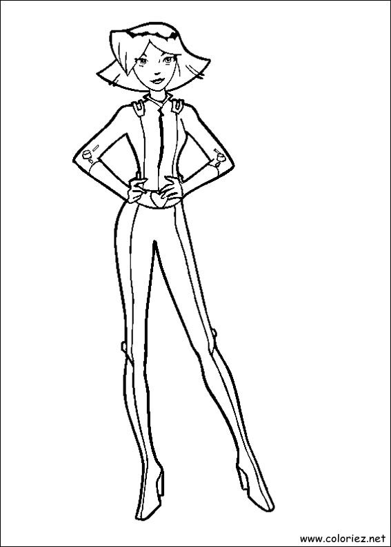 Coloriage de Totally Spies à imprimer