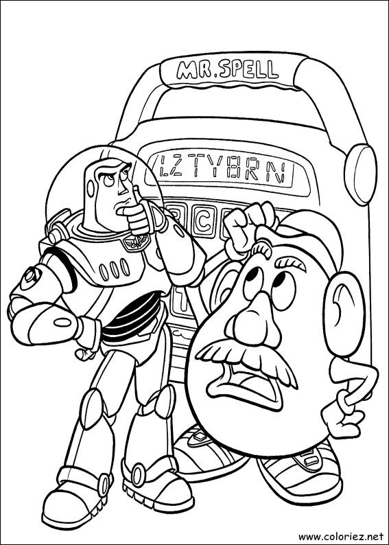Coloriage de Toy Story à imprimer