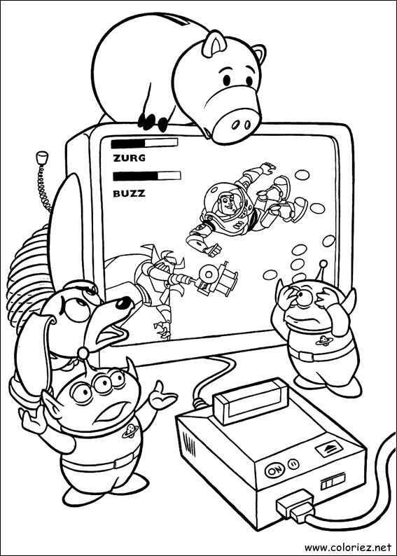 Coloriage de Toy Story à imprimer
