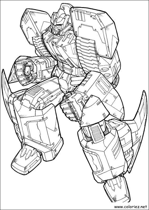 Coloriage de Transformers à imprimer