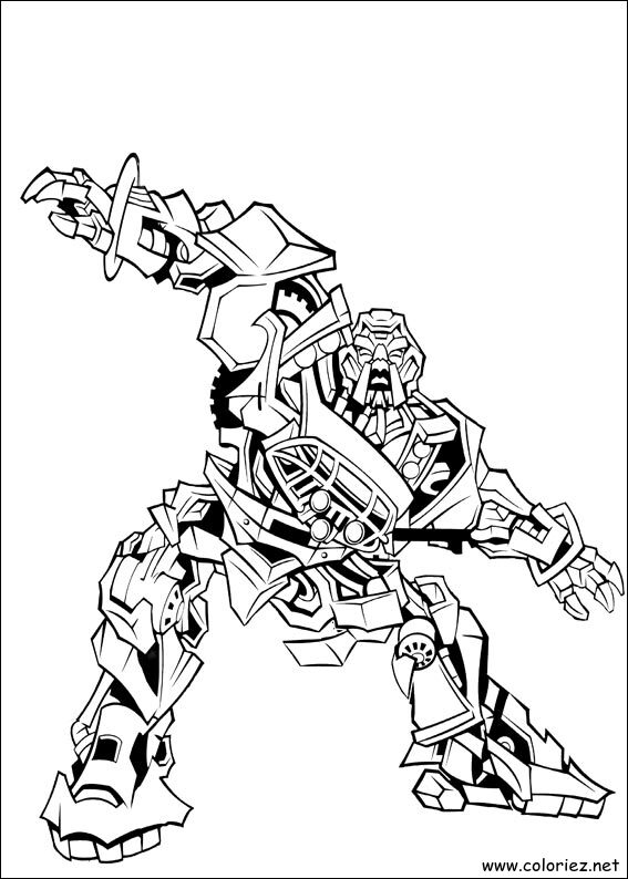 Coloriage de Transformers à imprimer