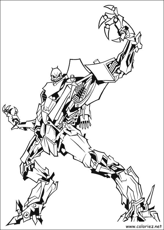 Coloriage de Transformers à imprimer