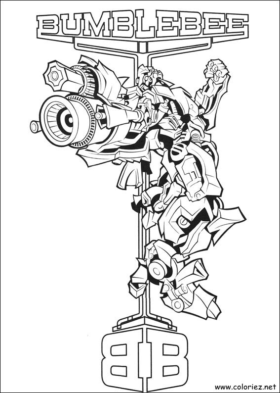 Coloriage de Transformers à imprimer