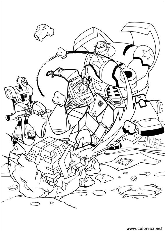 Coloriage de Transformers à imprimer