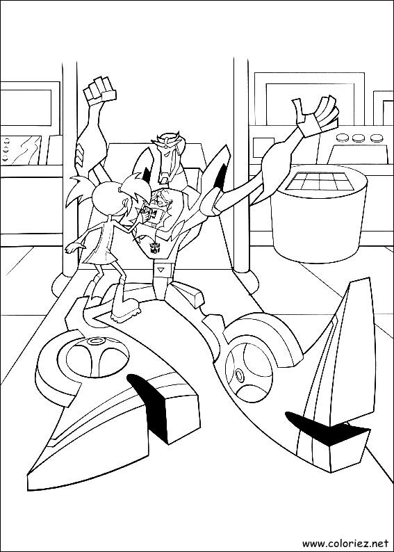 Coloriage de Transformers à imprimer