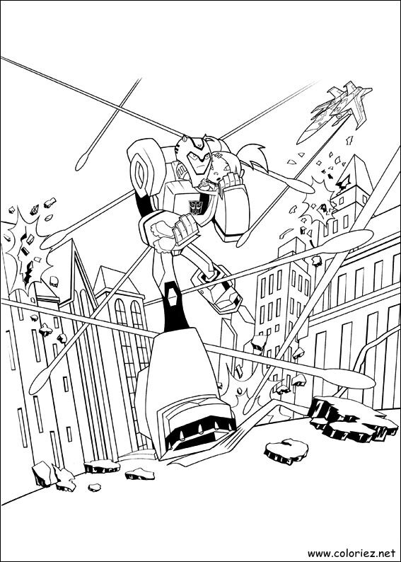 Coloriage de Transformers à imprimer