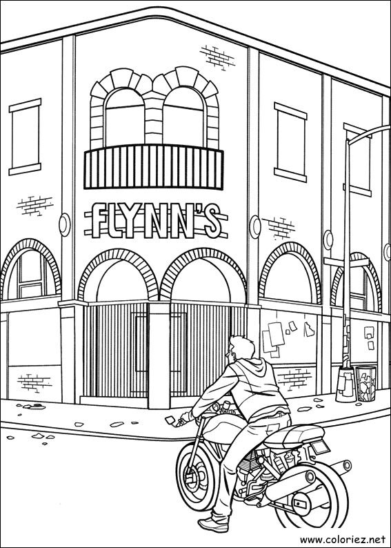 Coloriage de Tron à imprimer