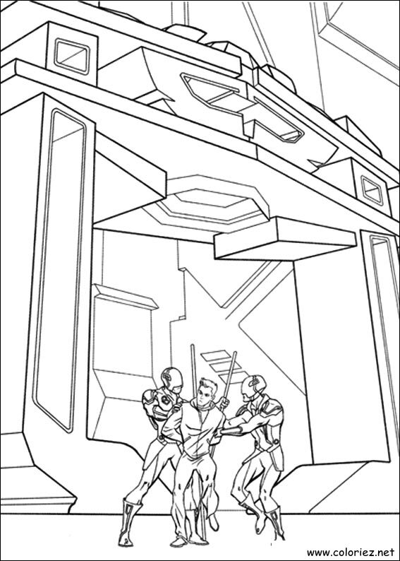 Coloriage de Tron à imprimer