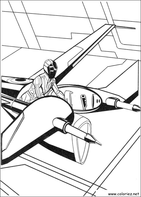 Coloriage de Tron à imprimer