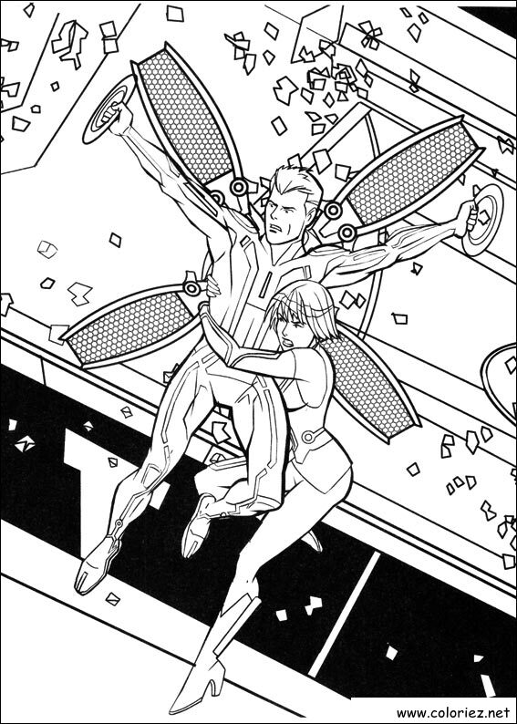 Coloriage de Tron à imprimer