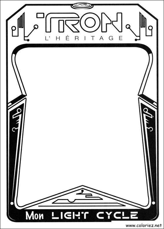 Coloriage de Tron à imprimer