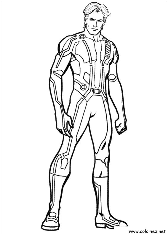 Coloriage de Tron à imprimer