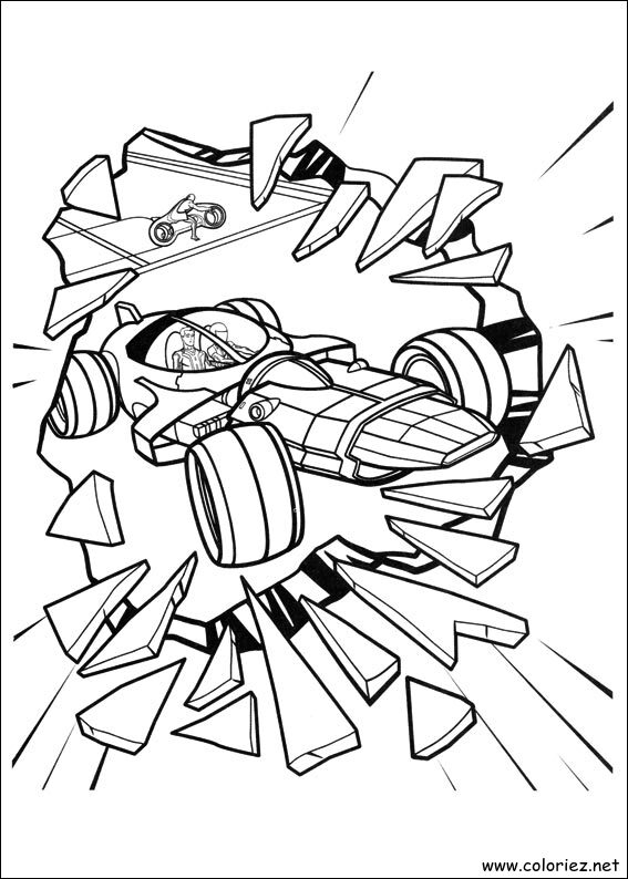 Coloriage de Tron à imprimer