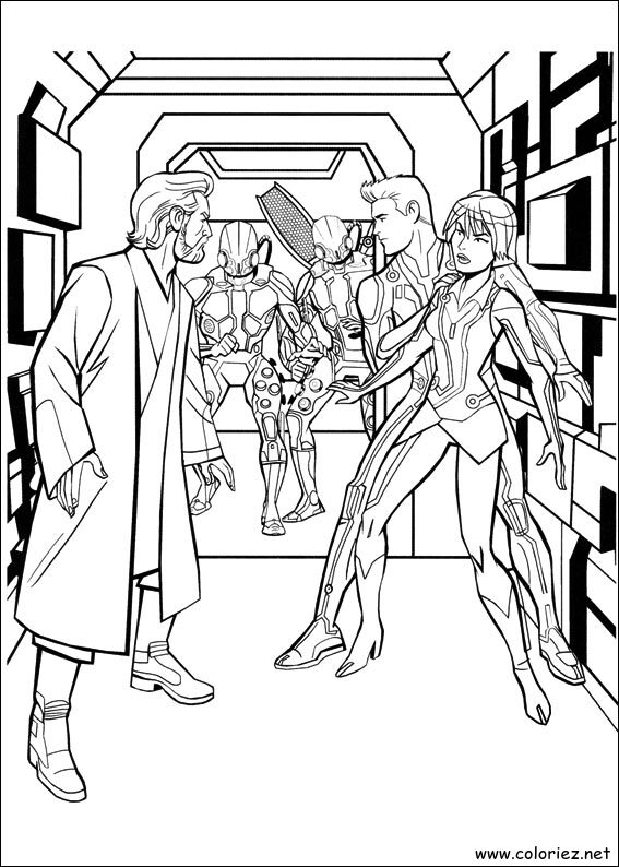 Coloriage de Tron à imprimer