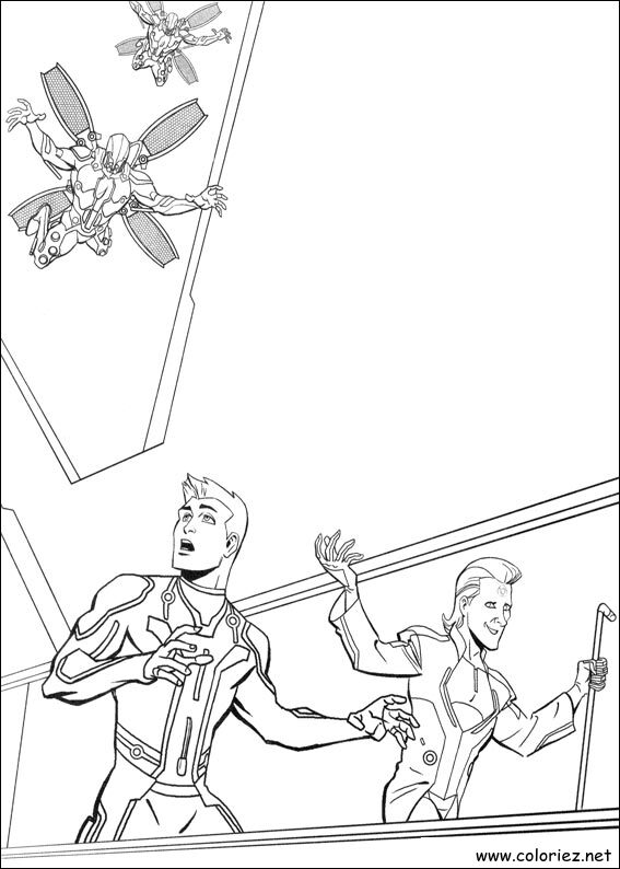Coloriage de Tron à imprimer