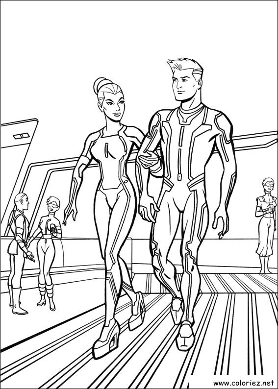 Coloriage de Tron à imprimer