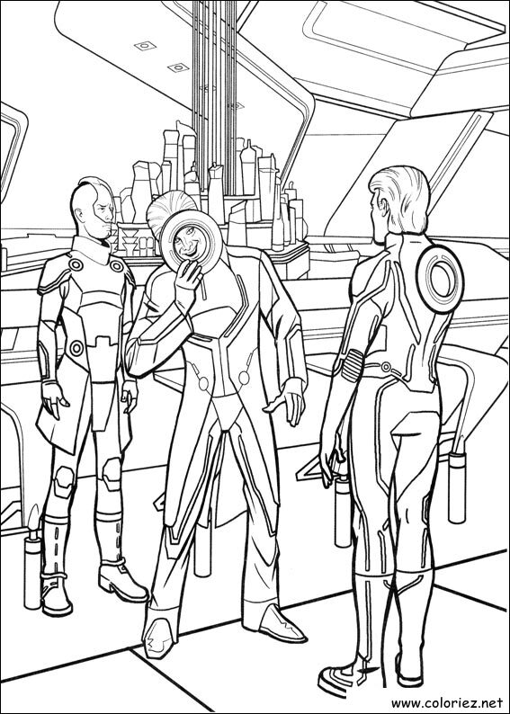 Coloriage de Tron à imprimer